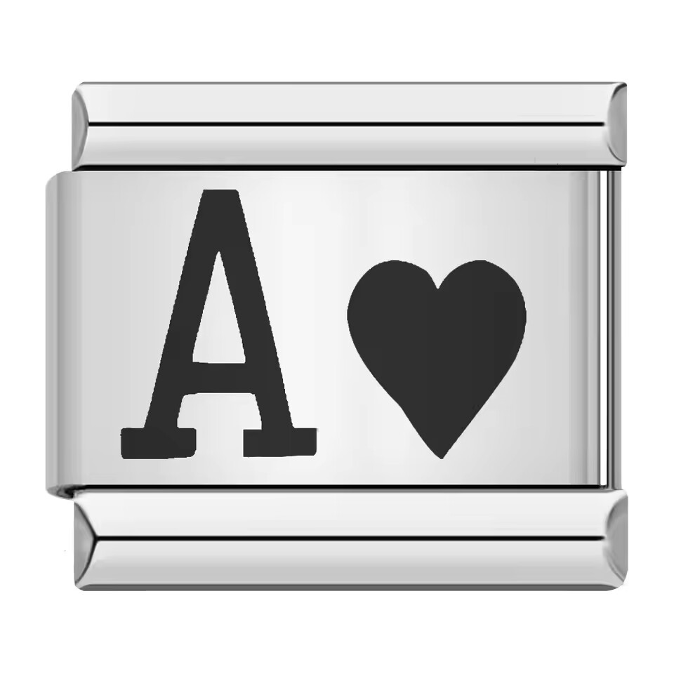 A Heart silvery