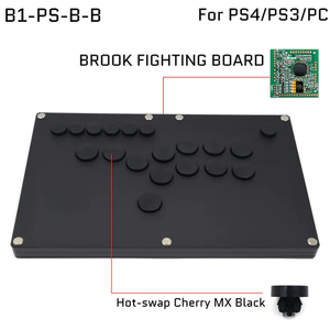 FIGHTBOX B1-B PC/PS/XBOX/SWITCHブラックマットアクリルパネル用アーケードゲームコントローラー、チェリーマイクロスイッチ付き - Product Image 2