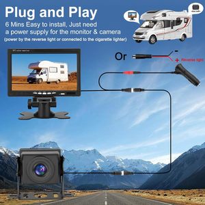 7 Inch HD LCD Reversing <strong>Camera</strong> Set with 120-170 Degree Wide Angle Waterproof Night Vision Rear View <strong>Camera</strong> 12V24V for Truck - Product Image 4