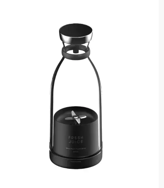 काले रंग वायरलेस पोर्टेबल जूसर टिक शीर्ष हॉट सेलिंग मिक्सर ब्लेंडर 350 एमएल ब्लेंडर कप