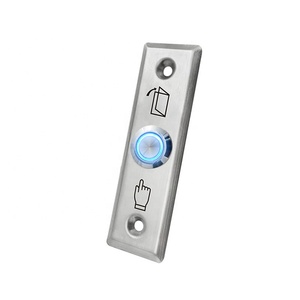 Smart Home Security Door Lock controllo accessi 12V NC/NO/COM Mini Push To Exit interruttore a pulsante di rilascio con indicatore luminoso a LED - Product Image 4