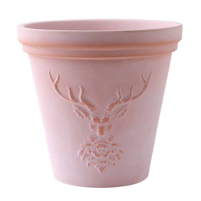Tête de cerf nébulisée blanche