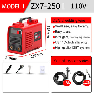 便携式迷你110伏美国插头厂ABS塑料Mma电弧IGBT逆变器250A Esab交流DC铜线焊机棒焊机
