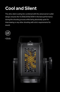 Godox VL300II LED Video Light 5600K versione bianca uscita continua Bowens Mount Studio Light APP Support - Product Image 3