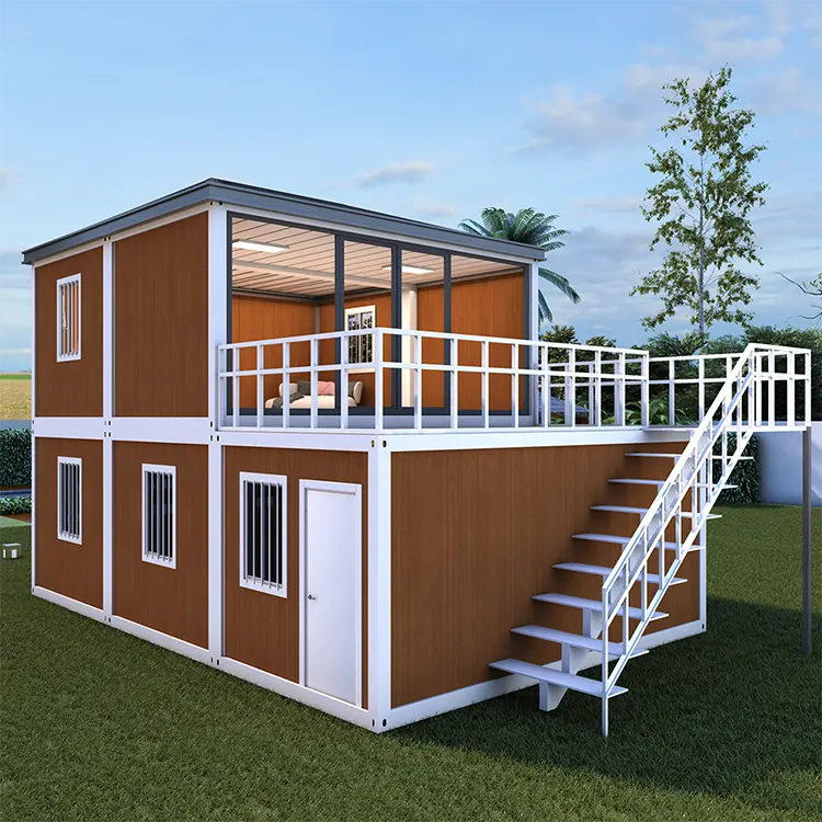 2022 Fabriek Custom Luxe Moderne Qatar Prefab 2 3 4 Slaapkamer Huis China Geprefabriceerde Goedkope Flat Pack Living Container Home