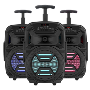 ZQS-6111工厂流行DJ声音蓝牙扬声器带led灯音乐系统带USB FM支持手推车扬声器卡拉OK - Product Image 2