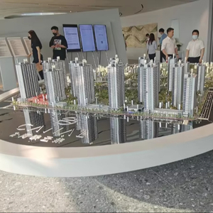 モダンなヴィラとアパートの住宅用モダンな3D建築スケールモデル - Product Image 1