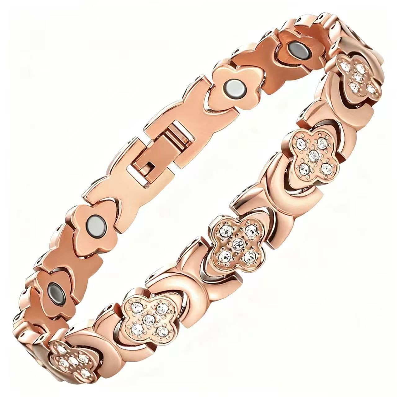 Rose-shaped regular buckle