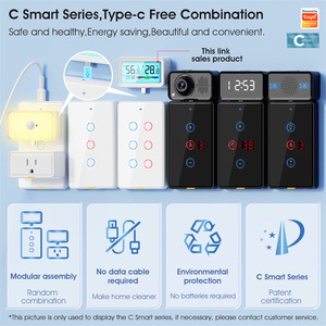 LEDEAST WSD Smart WiFi BLE App Fernbedienung Hintergrund beleuchtung Digitaler Temperatur-und Feuchtigkeit <span class=keywords><strong>sensor</strong></span> Typ C für Schlafzimmer Baby zimmer