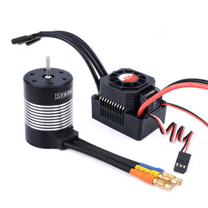 Aşmak hobi roket RC siyah KK 3650 fırçasız motorlar ile 45A ESC Combo için 1/10 RC araba Wltoys Buggy kamyon radyo kontrol oyuncak - Product Image 1