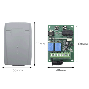 Interruttore di controllo remoto Wireless universale 433Mhz per ricevitore di codici fissi e Rolling code ricevitore di telecomando