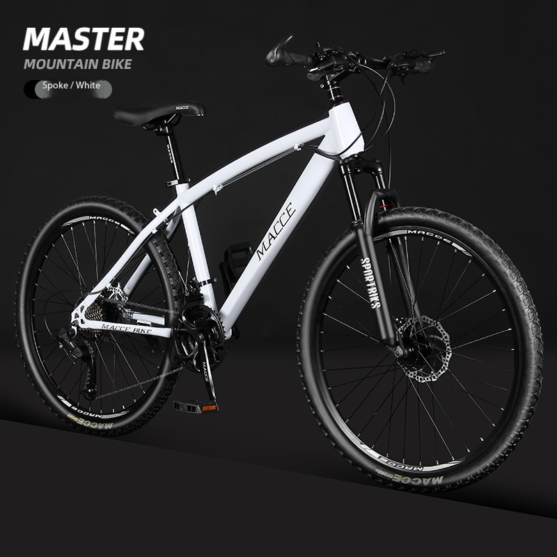 High-end white spoked wheels