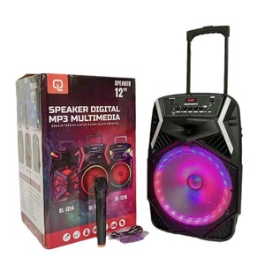 新款60w输出动力电池源户外蓝牙扬声器，带RGB灯12英寸大低音炮 - Product Image 1