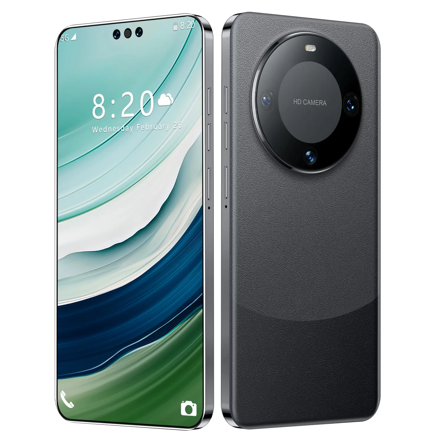 2023 뜨거운 판매 Mate60pro 7.3 인치 대형 화면 Android13 휴대 전화 여러 색상을 사용할 수있는 최고의 선물 휴대 전화