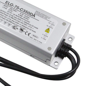Meanwell ELG-75-C350A מיתוג אספקת חשמל זרם קבוע uv led 75W 350ma אספקת חשמל