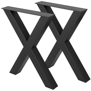 旧货工业金属桌子底座重型调平腿厨房卧室长凳现代DIY项目客厅 - Product Image 1