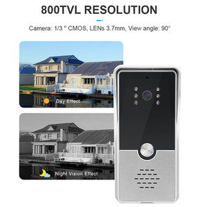 7 Inch Waterproof Video Door Phone for Multi-Apartment &amp; 4-Wire Villa <strong>Touch</strong> <strong>Button</strong> <strong>Intercom</strong> <strong>System</strong> <strong>with</strong> Doorbell &amp; Camera - Product Image 4