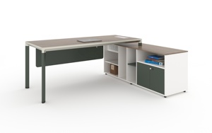 Tavolo da ufficio in stile semplice scrivania da Computer con gambe in metallo - Product Image 5