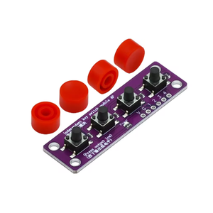 Módulo de interruptor táctil de cuatro botones compatible con Raspberry PI 51 MCU Sensor para placas y kits de desarrollo electrónico