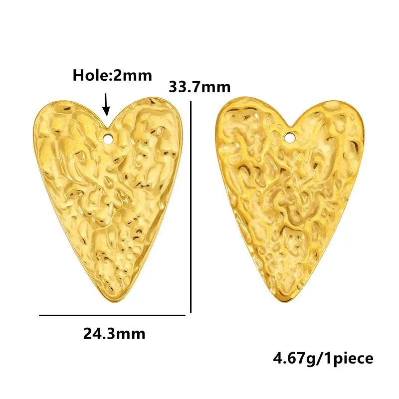 Large Heart (24.3*33.7mm) - Gold