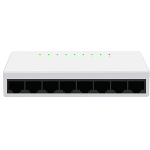 מכירה לוהטת 8 יציאות שולחני מתג רשת 10/100/mbps RJ45 מהיר Ethernet רוחב פס 1.6g אוטומטי Mdi/MDIX POE רשת מתג