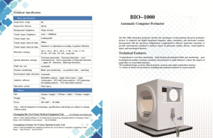מכשירים אופטיים באיכות טובה ציוד אופטלמולוגי אוטומטי היקפי BIO-1000 שדה הראייה עם מדפסת - Product Image 6