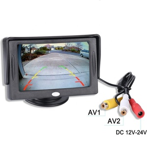 4.3&quot; Car Monitor Screen for Rear View <strong>Reverse</strong> Camera TFT <strong>LCD</strong> <strong>Display</strong> HD Digital Color 4.3 Inch PAL NTSC Parking Reversing Kit - Product Image 6