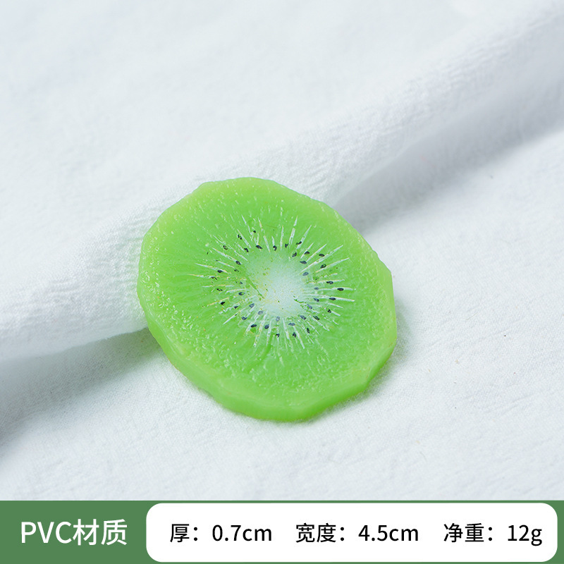 Tranches de kiwi en PVC vert