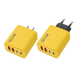 PD 120W hızlı şarj dizüstü bilgisayar adaptörü tipi C çift PD hızlı şarj çift USB şarj QC3.0 5V 2A çok limanlar duvar şarj - Product Image 1