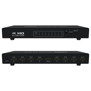 4K <strong>hdmi</strong> <strong>Switch</strong> 8input 1output 4K 30Hz Automatic Switching - Product Image 1
