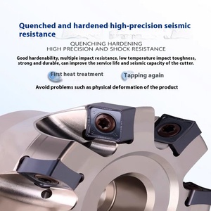 Düz 88 ° CNC yüksek besleme ağır hizmet tipi freze kesicisi SNGX120508 freze makineleri ve Fly kesiciler için Insert