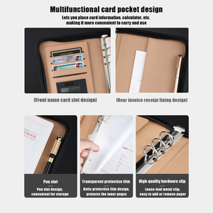 Commercio all'ingrosso in pelle personalizzata Set di taccuini A5 Notebook A5 Business Notepad ufficio regalo personalizzato Set di taccuini con LOGO personalizzato - Product Image 5