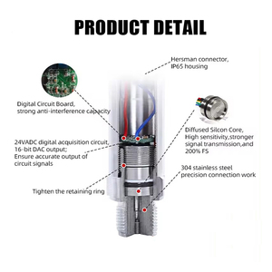 Hot Sale High-Precision <strong>4</strong>-<strong>20mA</strong> or 485 <strong>Output</strong> Digital Display Pressure <strong>Transducer</strong> 0.5% Accuracy <strong>Sensor</strong> - Product Image 4