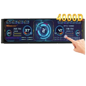 14.5 pollici supporta Console di gioco Raspberry PI Monitor temperatura CPU GPU Display portatile 4000D custodia del Computer Touch Screen - Product Image 1