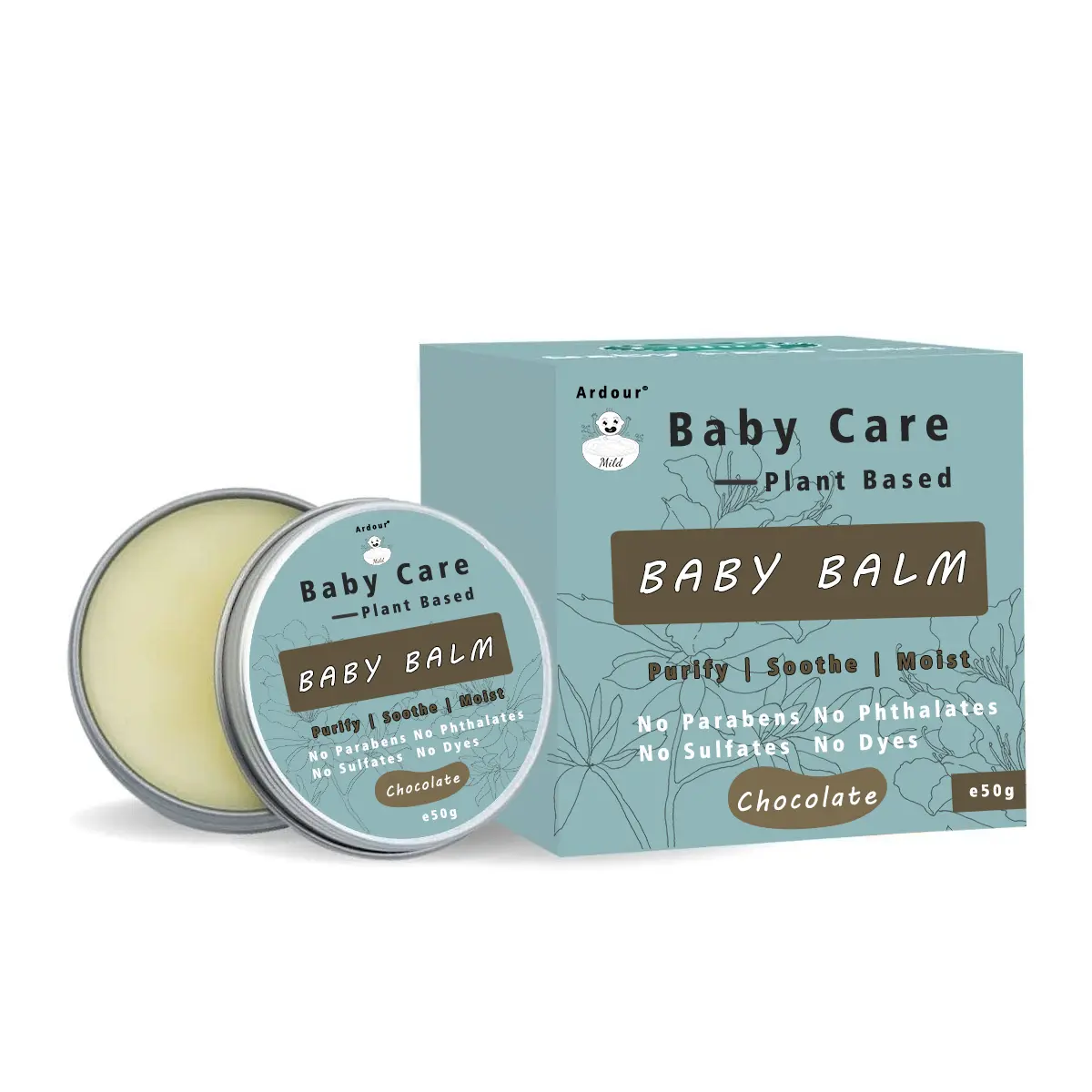 Chocolate Baby Balm Oil Butter Cream Lotion Gentle For Baby Body And Face Skin Care For Babies Kids Children Newborn Infants