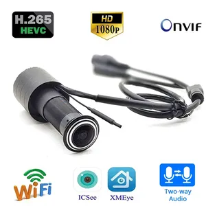ICSEE视频门铃眼门查看器1080P 2MP Wifi迷你窥视孔IP摄像机无线对讲家庭安全摄像机双向音频 - Product Image 2