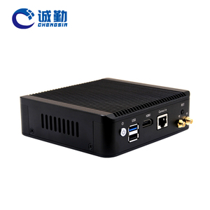 Intel Celeron J4125 J1900 Nano Mini PC Thin Client Atom E3845 4 puertos Ethernet RS232 X86 Linux Router de escritorio sin ventilador Mini PC - Product Image 2