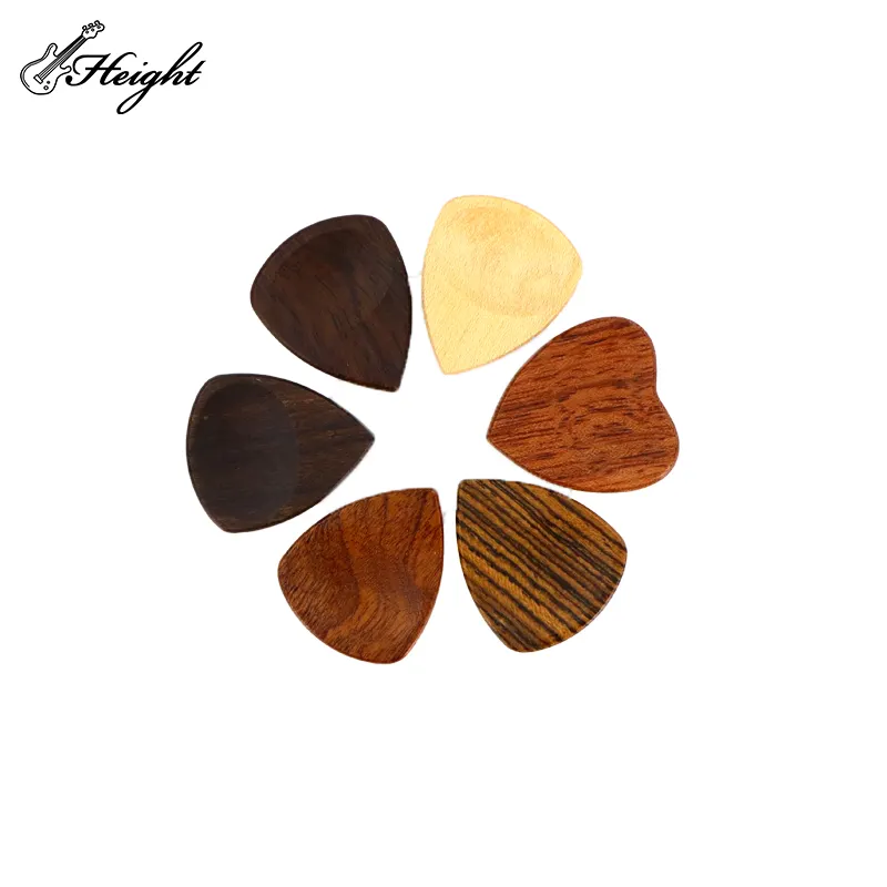 Pick gitar kustom kayu 2mm 2.3mm 2.5mm 2.8mm Pick gitar tulang Pick