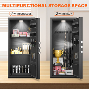 Archivos de oficina seguros de acero con llave Código electrónico de gran espacio Caja DE SEGURIDAD Hogar - Product Image 5