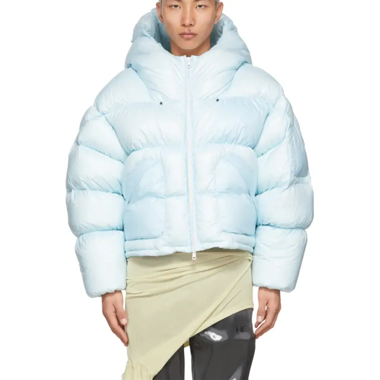 2022 Nieuwe Ganzendons Gevuld Jas Gewatteerde Mens Crop Puffer 90/10 Winter Warme Jas