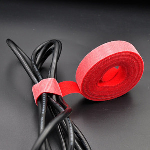 100% Nylon Back to Back <strong>Hook</strong> and <strong>Loop</strong> Cable Wrap Tie <strong>Multi</strong>-colored <strong>Hook</strong> <strong>Loop</strong> Fastener Tape for Wire Bundling - Product Image 1