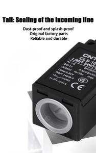 CNTD 10A 380V Interruptor de límite momentáneo giratorio a prueba de agua Interruptor de límite vertical de rodillo de goma a prueba de agua IP65 - Product Image 3