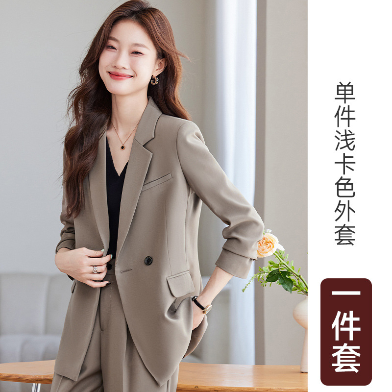 Light khaki suit