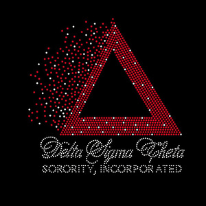 Free Sample <strong>Delta</strong> Sigma Theta Sorority Rhinestone Iron on Transfer - Product Image 4