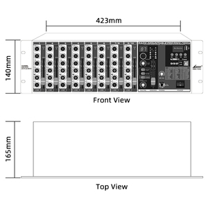 Lane RMX-10XU-mezclador de Audio analógico profesional, interfaz de Audio USB de 10 canales con dientes azules, para grabación de estudio, banda pequeña - Product Image 5