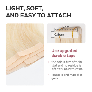 Brazilian Straight Remy Invisible Tape-in Weft Extensions Real <strong>Human</strong> Hair Straightforward and <strong>Easy</strong> to Apply - Product Image 5