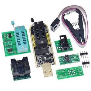 Series EEPROM <strong>Flash</strong> BIOS <strong>USB</strong> <strong>Programmer</strong> Module + SOIC8 SOP8 Test Clip + 1.8V adapter + SOIC8 adapter DIY KIT