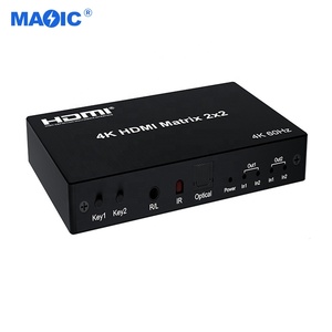 Benutzer definierte CE 2.0 4K 60Hz HDMI Matrix 2x2 und 2x4 2 in 2 Out 4 Out mit Audio-Trenn ausgang HDMI-Video konverter