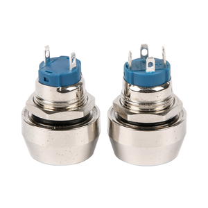 12 mm mehrfarbig mini augenblicklich beleuchteter druckknopf LED 2 4 pin 1 NO wasserdicht IP67 mentaler druckknopf schalter mit licht - Product Image 5