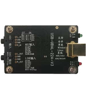 PACKCS5341 USB decodifica digitale scheda audio registrazione riproduzione acquisizione modulo ADC/DAC 92K/24bit Raspberry Pi Converter Free Drive - Product Image 2